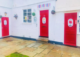 Garden House Red Door Entrances Garden House Red Door Entrances
